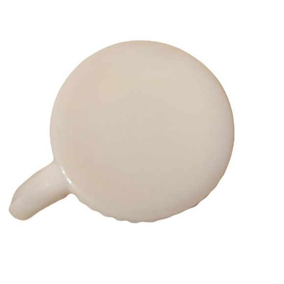 Vintage McKee Tom & Jerry Eggnog Mugs Cups Milk Glass Hobnail Set of 6 - Picture 5 of 7